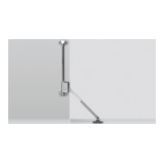 Support d'abattant Hettich Klassik D avec palier L 258 D / 400, gauche, nickelé-1