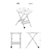 Support de machine Metabo UMS-3