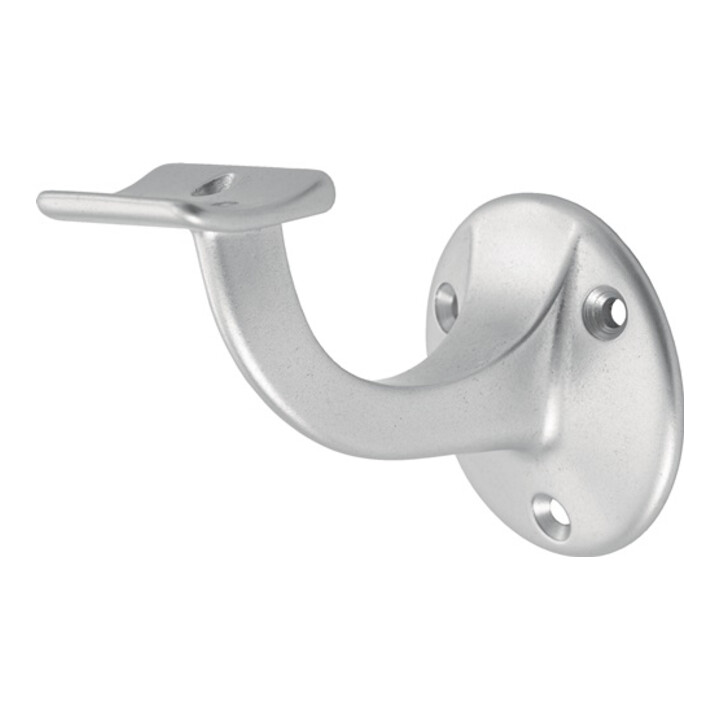Support de main courante Hermeta 3500 Alu.silberf.elox.D.D.plaque murale 56mm support courbe