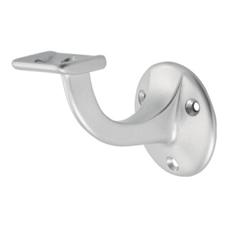 Support de main courante Hermeta 3502 Alu.silberf.elox.D.D.plaque murale 56mm support droit