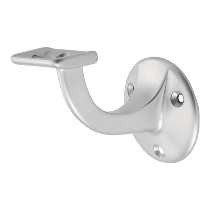 Support de main courante Hermeta 3502 Alu.silberf.elox.D.D.plaque murale 56mm support droit