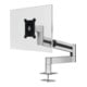 Support de moniteur Durable avec bras pour 1 moniteur, traversée de table, argent métallique