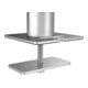 Support de moniteur Durable avec bras pour 1 moniteur, traversée de table, argent métallique