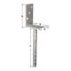 Support de poteau en L GAH ETA-10/0210 80x100x200x60 mm TZN-1