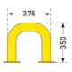 Support de protection Moravia Black Bull pour une utilisation intérieure pour le chevillage 76 mm 3 mm-3