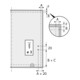 Support d'abattant Hettich KH L250-4