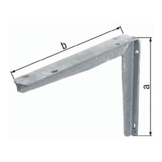 Support L.250mm H.200mm STA brut TZN Trgf.225kg GAH