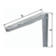 Support L.300mm H.250mm STA non traité TZN Trgf.250kg GAH-1