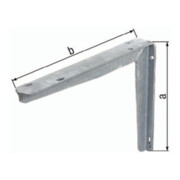 Support L.300mm H.250mm STA non traité TZN Trgf.250kg GAH
