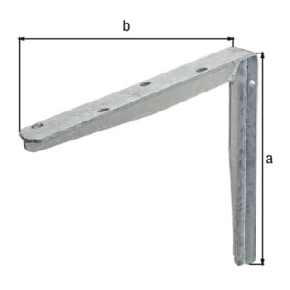 Support L.400mm H.300mm STA brut TZN Trgf.145kg GAH