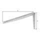 Support L.550mm H.300mm STA brut TZN Trgf.110kg GAH-1