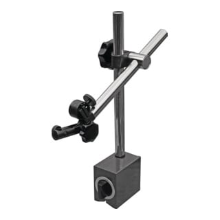 Support magnétique rayon d'action 180 mm H. totale 285 mm force d'adhérence 600
