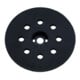 Support Metabo 122 mm, perforé, de dureté moyenne, avec fermeture Velcro, pour SXE 125, pour feuilles abrasives adhésives