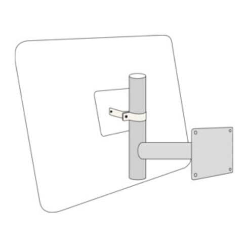 Support mural Moravia pour miroirs de circulation taille 1-3 400 x 500 mm h x l pour la fixation par cheville