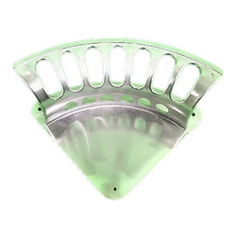 Support mural pour tuyau Forme A alu T70mm x I188mm