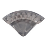 Support mural pour tuyau Forme A Alu Taille 3 I348×P144mm