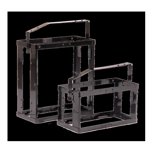 Support p. bidon L. 370 mm l. 185 mm H. 500 mm laqué en noir 3,3 kg