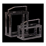Support p. bidon L. 370 mm l. 185 mm H. 500 mm laqué en noir 3,3 kg