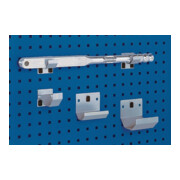 Support p. tube D100xl35mm galvanisé p. panneaux perforés 2pièces/sachet BOTT