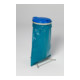 Support pour sacs poubelle WS 120 stationnaire, couvercle en plastique bleu Var-1