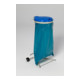 Support pour sacs poubelle WSR 120 mobile, couvercle en plastique bleu Var-1