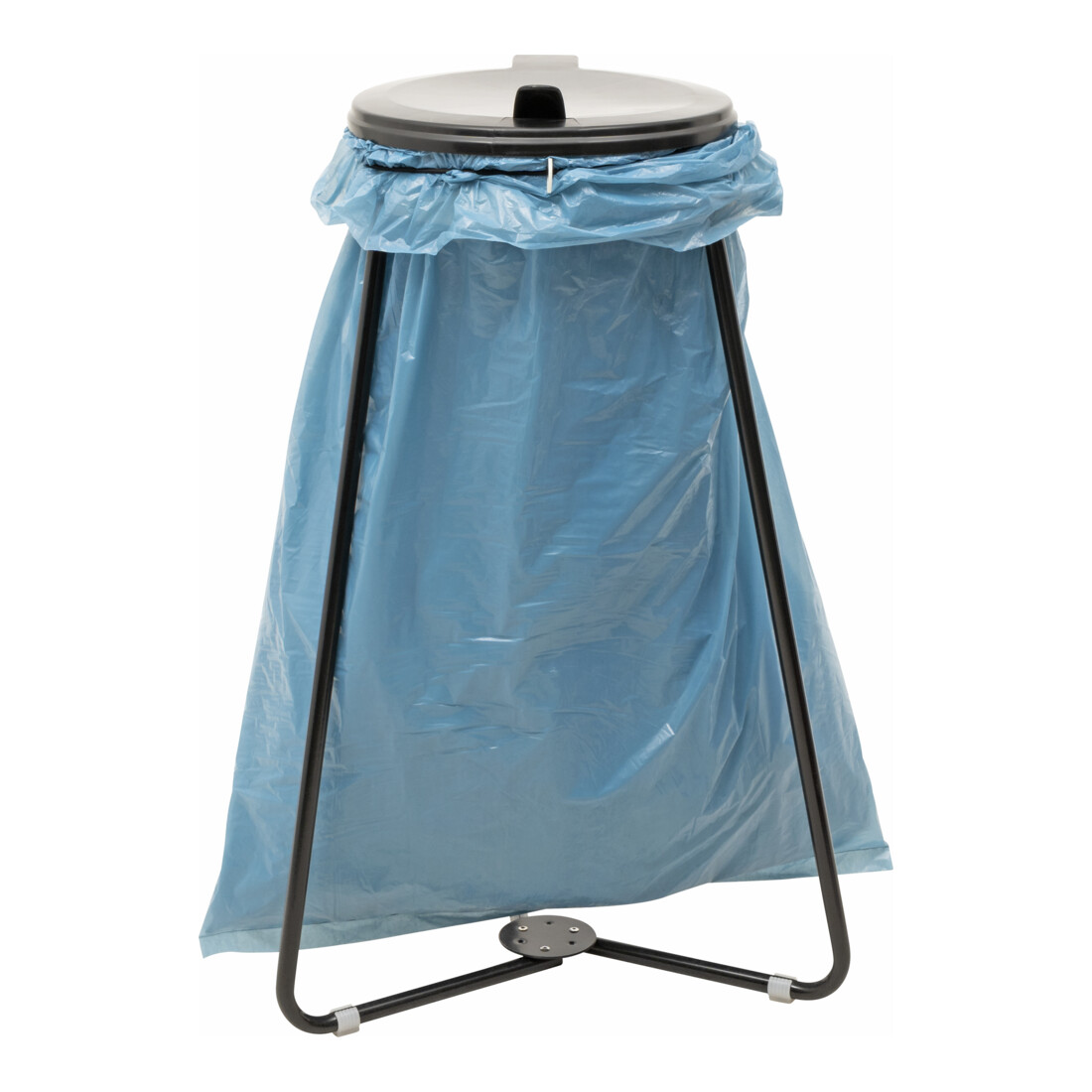 Support pour sacs poubelles STIER noir pour volume de 120 l, lxPxH 515x515x935 mm
