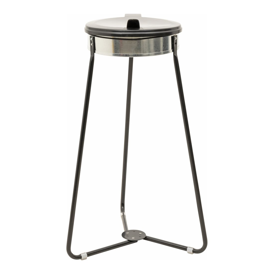 Support pour sacs poubelles STIER noir pour volume de 120 l, lxPxH 515x515x935 mm