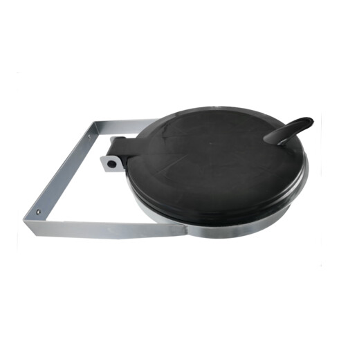 Support pour sacs poubelles STIER pour fixation murale, noir, pour volume de 120 l, lxPxH 550x370x100 mm