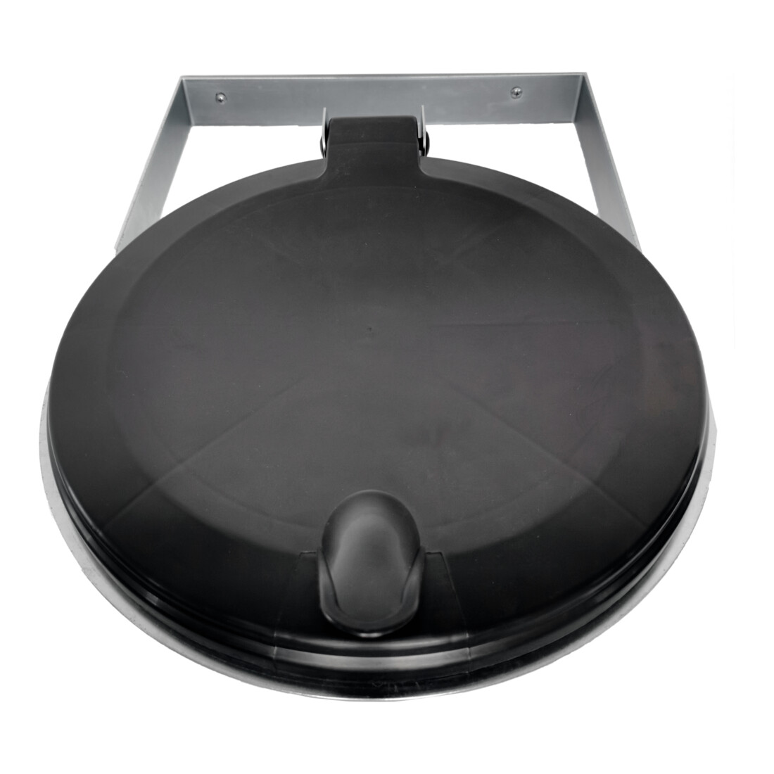 Support pour sacs poubelles STIER pour fixation murale, noir, pour volume de 120 l, lxPxH 550x370x100 mm