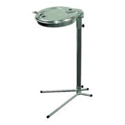 Support sac poubelle 70-120 l avec couvercle en acier galvanisé