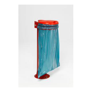 Support sac VIGIPIRATE, rouge avec couvercle en plastique rouge Var