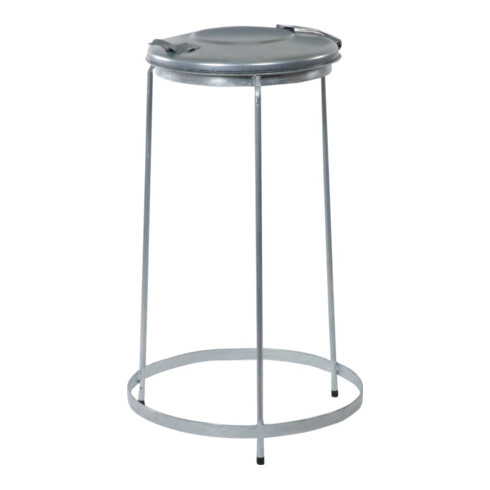 Support tripode 120L avec couvercle en acier galvanisé