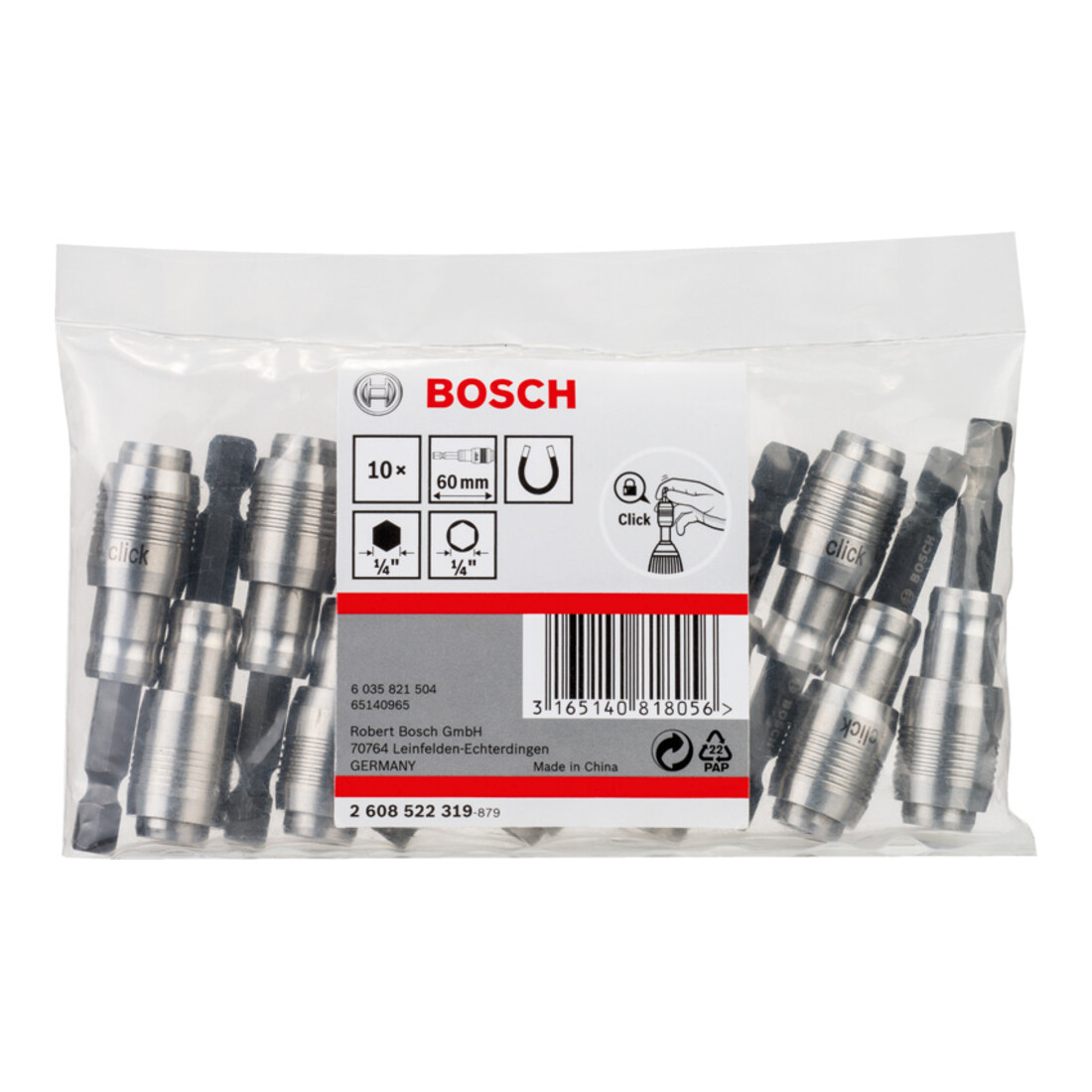 Support universel Bosch Fonction One-Click 1/4", D 14 mm L 60 mm