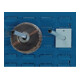 Support universel L. 150 mm rond D. 16 mm p. panneaux à fentes BOTT-1