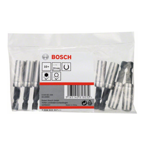 Bosch Supporto universale magnetico 1/4", Ø10mm L55mm