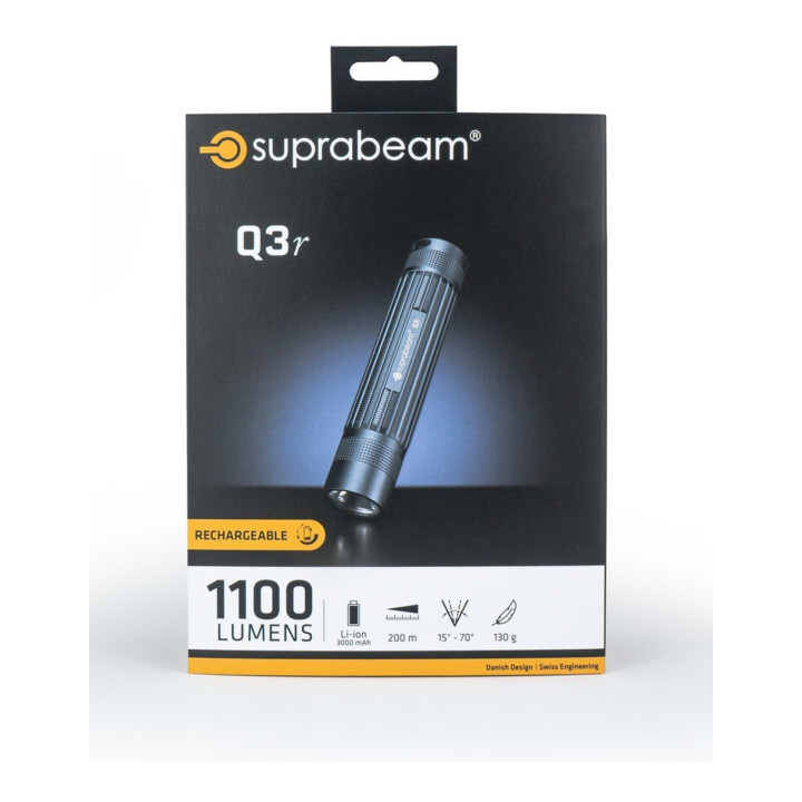 suprabeam Lampe de poche rechargeable Q3 r 6-1100lm