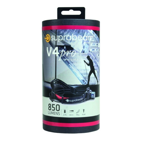 SUPRABEAM Lampe frontale rechargeable V4pro LED