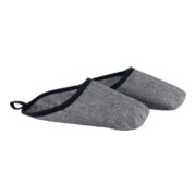 Sur-chaussures en feutre Ludwig L (41-46) gris-moucheté 100 % feutre de polyeste