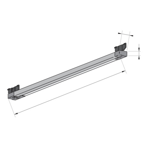 SurfLineMini Kont. elox L600 mm, R81 WT, 5,3W