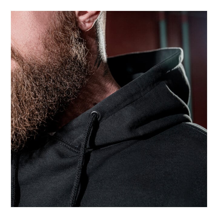 Sweat à capuche STIER Heavy Functional Pocket coton bio XXL noir
