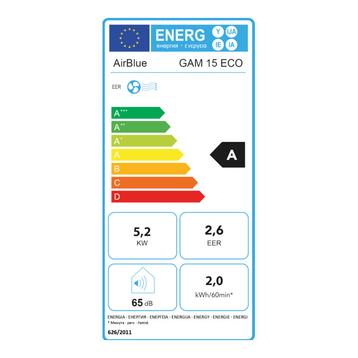 Swegon Germany Klimagerät mobil, 5,2kW R290 GAM 15 ECO