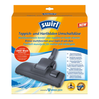 Swirl Brosse pour tapis et sols durs commutable 219254