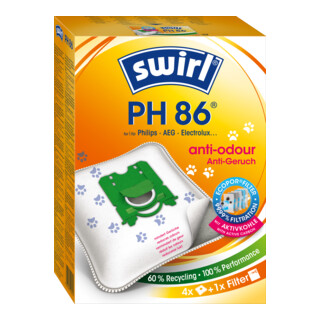 Swirl Staubbeutel PH 86 Anti-Odour VE4
