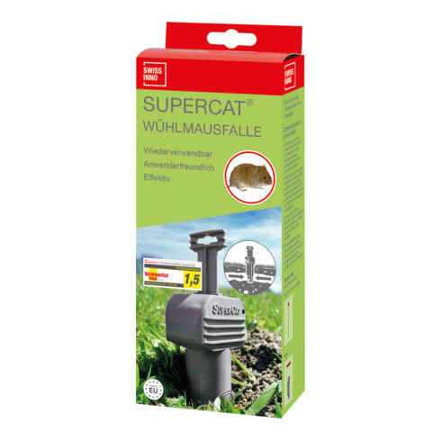 SWISSINNO Piège à campagnols SuperCat Solution sans set d’accessoires