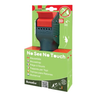 SWISSINNO Piège à souris NoSeeNoTouch avec appât SuperCat Solution