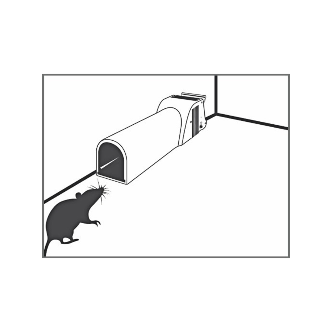 SWISSINNO Piège à souris NoSeeNoTouch avec appât SuperCat Solution