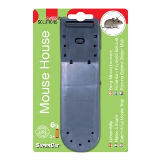 SWISSINNO Piège vivant maison à souris avec appât SuperCat Solution