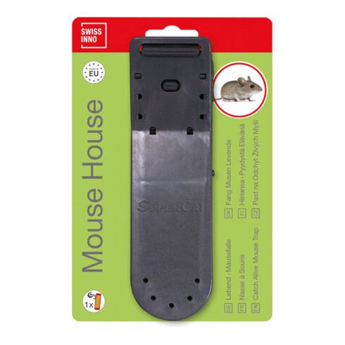 SWISSINNO Piège vivant maison à souris avec appât SuperCat Solution