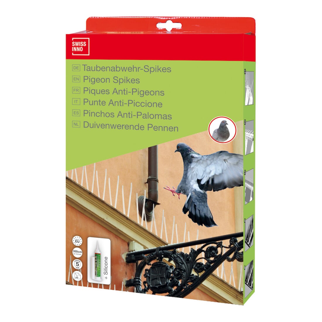 SWISSINNO Pointes 300 cm avec colle silicone Solution