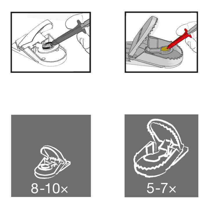 SWISSINNO Recharge d’appât seringue pour piège à rats/souris SuperCat 2x 3g Solution